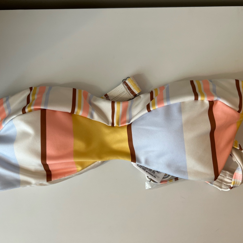 Billabong Feeling Sunny Striped Bandeau Bikini Top - Picture 4 of 6